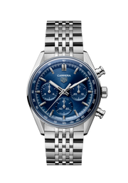 Tag Heuer Carrera Chronograph CBS2113.BA0053 - quadrante blu - cassa e bracciale acciaio
